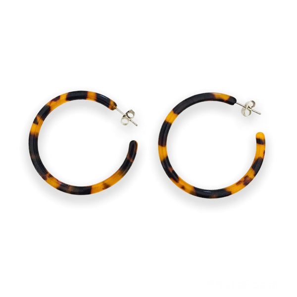 Hoop Earrings - Amber