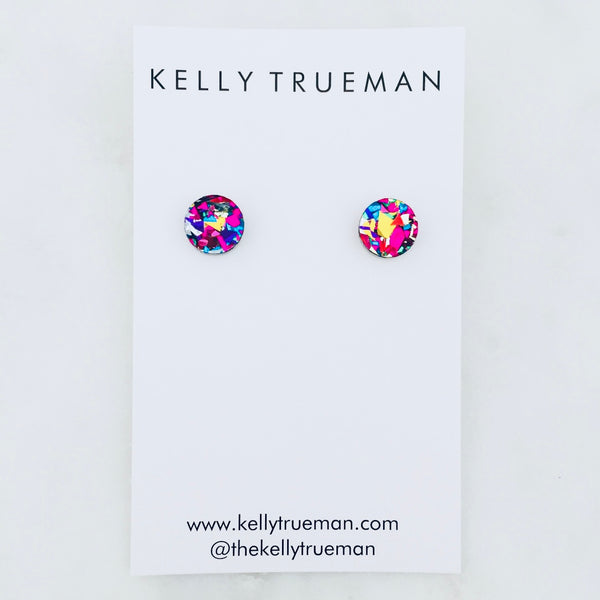 Small Studs - Fiesta Pink