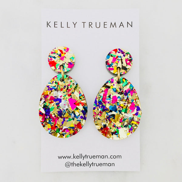 Classic Tear Drop Earrings - Fiesta Gold