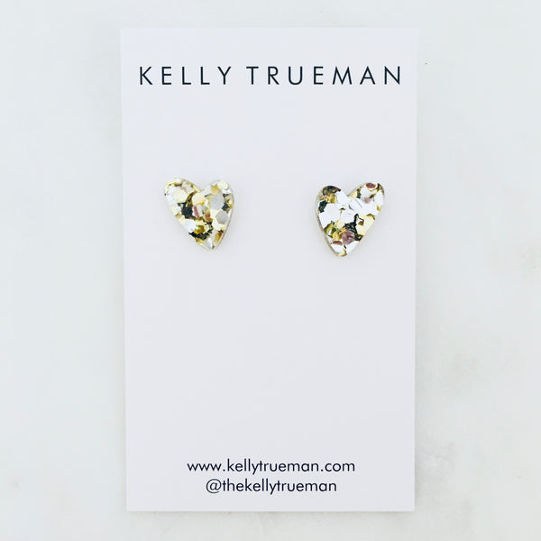 Sweet Heart Studs - Gold/Silver