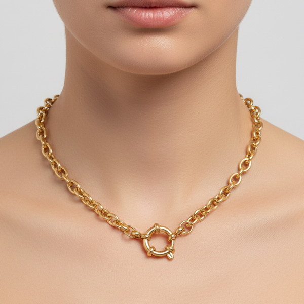 Chunky Belcher Necklace - Gold