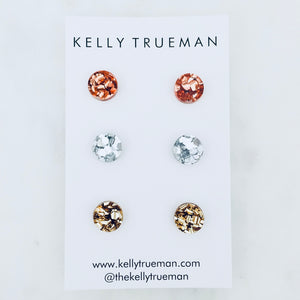 Classic Small Studs - 3 Pack